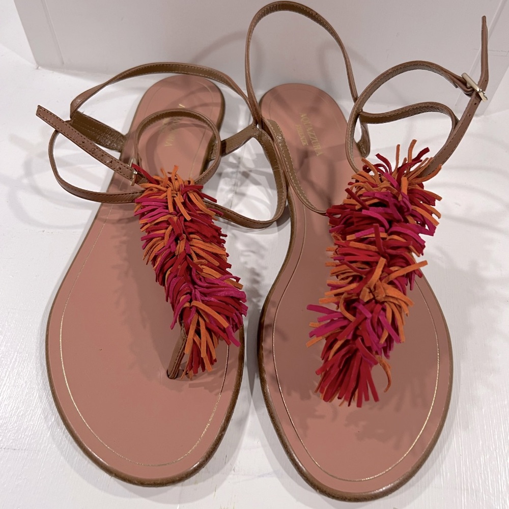 NEW! Aquazzura flat sandal 8.5